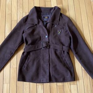 Dark Brown Women’s Suede Jacket